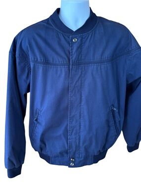 Vintage Windbreaker men’s jacket, size Medium, 80s, casual, pockets, outdoors
